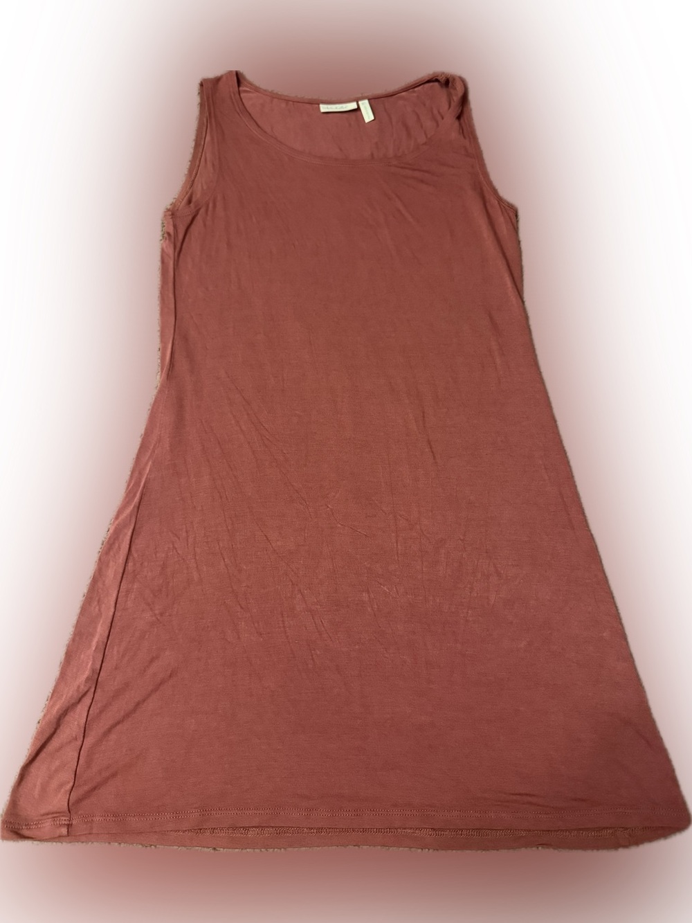 Lounge XS Scoop Neck Tank in Rust dress